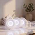 KH-AI Stick-On LED Spotlights with Remote – 3 Pack, Battery Cupboard & Shelf Lights - 0
