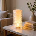 KH-AI Cordless Crystal-Effect LED Table Lamp – USB Rechargeable Touch Lamp, 16 Colours - 0